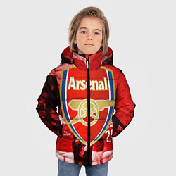 Куртка зимняя для мальчика Arsenal, цвет: 3D-светло-серый — фото 2