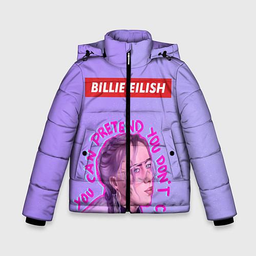 Зимняя куртка для мальчика Billie Eilish / 3D-Черный – фото 1