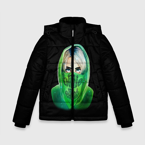 Зимняя куртка для мальчика Billie Eilish: Green Acid / 3D-Черный – фото 1