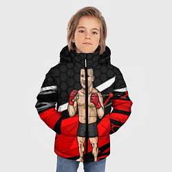 Куртка зимняя для мальчика Боксёр, цвет: 3D-черный — фото 2