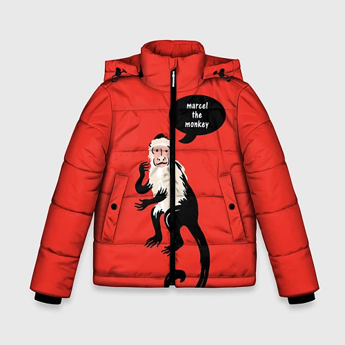 Зимняя куртка для мальчика Marcel the monkey / 3D-Черный – фото 1