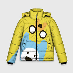 Куртка зимняя для мальчика Время приключений Фин и Джейк, цвет: 3D-светло-серый