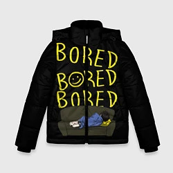 Куртка зимняя для мальчика Boreb, цвет: 3D-черный