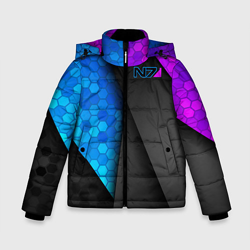 Зимняя куртка для мальчика Mass Effect N7 / 3D-Черный – фото 1