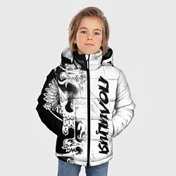 Куртка зимняя для мальчика Полиция, цвет: 3D-черный — фото 2
