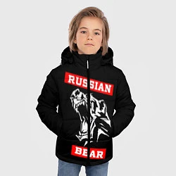 Куртка зимняя для мальчика RUSSIAN BEAR - WILD POWER, цвет: 3D-черный — фото 2