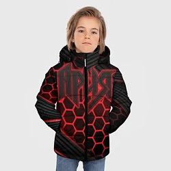 Куртка зимняя для мальчика Ария, цвет: 3D-светло-серый — фото 2
