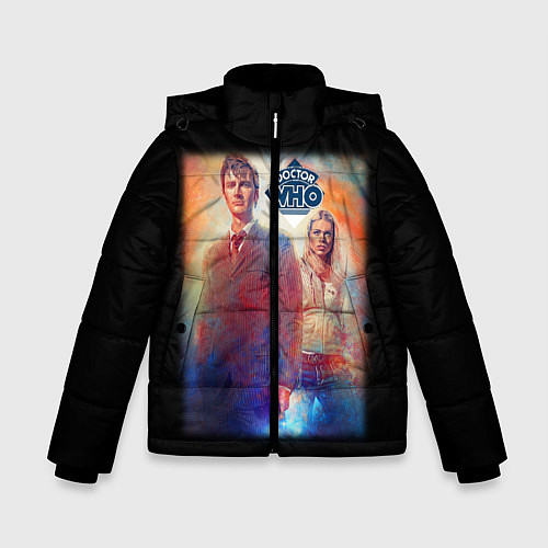 Зимняя куртка для мальчика Doctor Who / 3D-Черный – фото 1