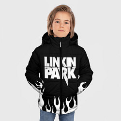 Куртка зимняя для мальчика Linkin Park: Black Flame, цвет: 3D-светло-серый — фото 2