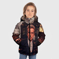 Куртка зимняя для мальчика Доктор Кто, цвет: 3D-красный — фото 2