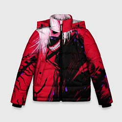 Куртка зимняя для мальчика Токийский Гуль, цвет: 3D-красный