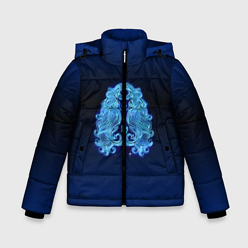 Зимняя куртка для мальчика Знаки Зодиака Дева / 3D-Черный – фото 1