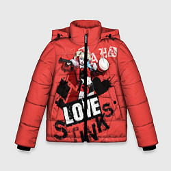 Куртка зимняя для мальчика Harley Quinn, цвет: 3D-красный