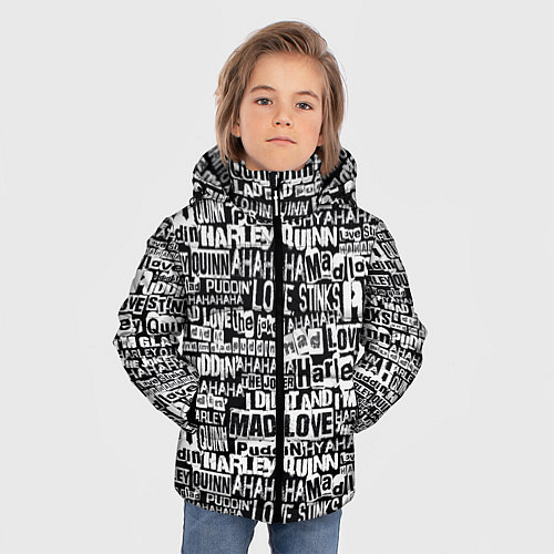 Зимняя куртка для мальчика Mad Love / 3D-Светло-серый – фото 3