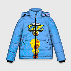 Куртка зимняя для мальчика Brawl Stars leon sally, цвет: 3D-черный