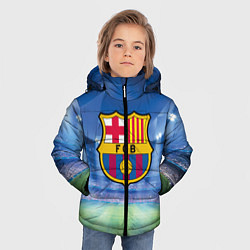 Куртка зимняя для мальчика FC Barcelona, цвет: 3D-светло-серый — фото 2