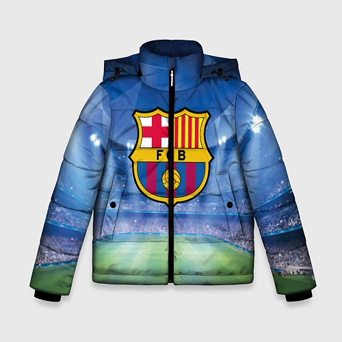 Зимняя куртка для мальчика FC Barcelona / 3D-Черный – фото 1