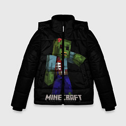 Куртка зимняя для мальчика MINECRAFT ЗОМБИ, цвет: 3D-черный
