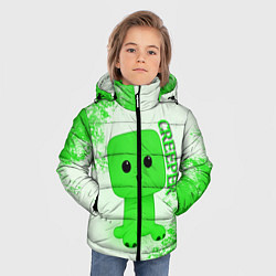 Куртка зимняя для мальчика MINECRAFT CREEPER, цвет: 3D-черный — фото 2