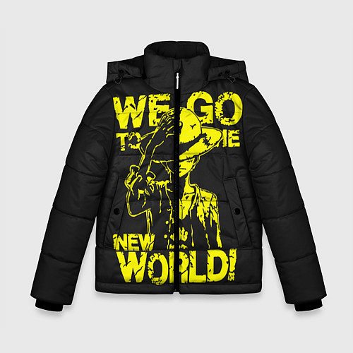 Зимняя куртка для мальчика One Piece We Go World / 3D-Черный – фото 1