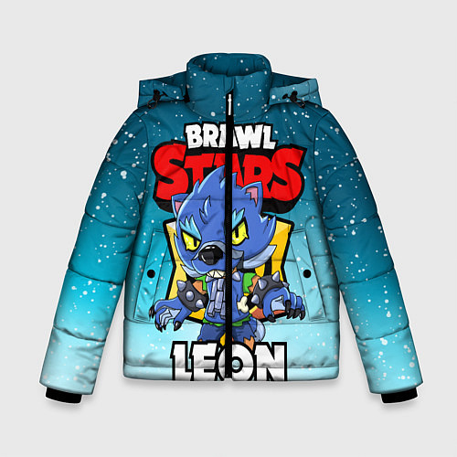 Зимняя куртка для мальчика BRAWL STARS WEREWOLF LEON / 3D-Черный – фото 1