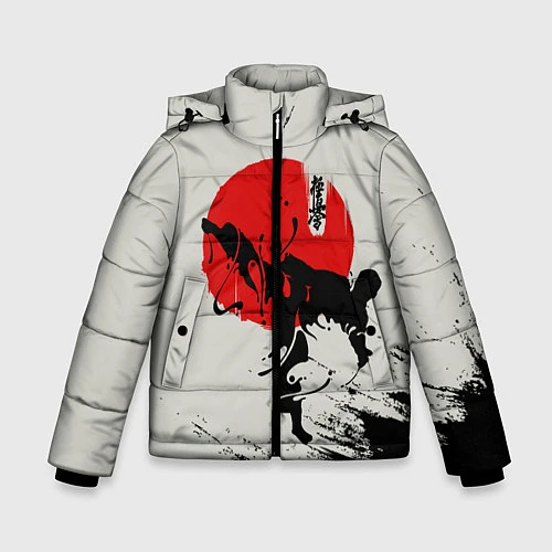 Зимняя куртка для мальчика Kyokushinkai Karate / 3D-Черный – фото 1