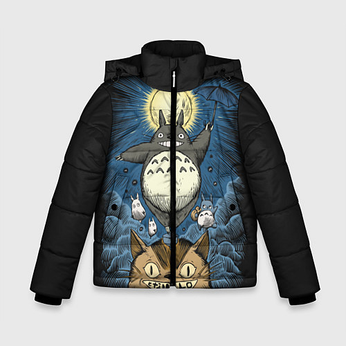 Зимняя куртка для мальчика My Neighbor Totoro / 3D-Черный – фото 1