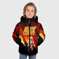 Куртка зимняя для мальчика Brawl Stars Мах, цвет: 3D-черный — фото 2