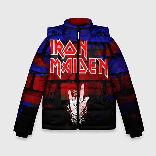 Зимняя куртка для мальчика Iron Maiden / 3D-Черный – фото 1