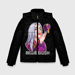 Куртка зимняя для мальчика BILLIE EILISH, цвет: 3D-черный