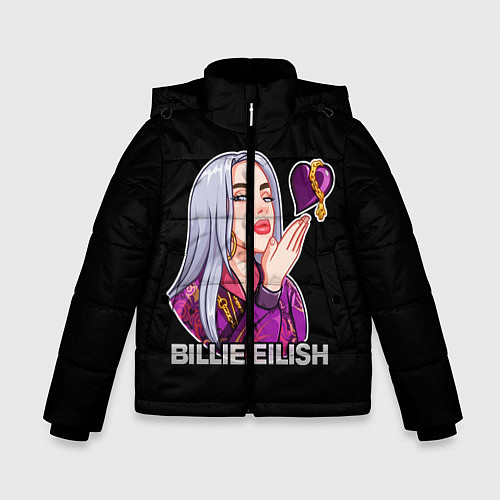 Зимняя куртка для мальчика BILLIE EILISH / 3D-Черный – фото 1