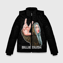 Куртка зимняя для мальчика BILLIE EILISH, цвет: 3D-черный