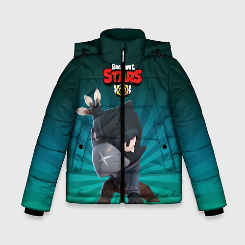 Зимняя куртка для мальчика Brawl Stars Crow / 3D-Черный – фото 1