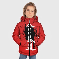 Куртка зимняя для мальчика Айкидо, цвет: 3D-светло-серый — фото 2