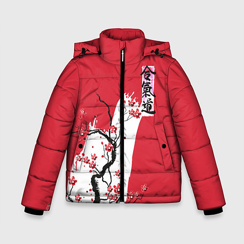 Зимняя куртка для мальчика Сакура Айкидо / 3D-Черный – фото 1