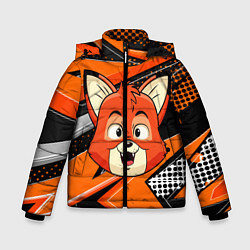 Куртка зимняя для мальчика Рыжая лисичка, цвет: 3D-светло-серый