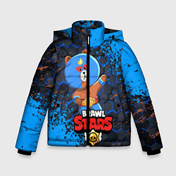 Куртка зимняя для мальчика BRAWL STARS EL BROWN, цвет: 3D-черный
