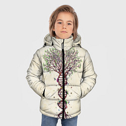 Куртка зимняя для мальчика Дерево жизни, цвет: 3D-черный — фото 2