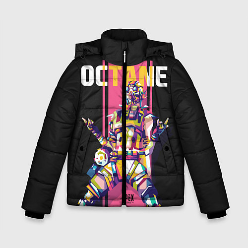 Зимняя куртка для мальчика Apex Legends Octane / 3D-Черный – фото 1