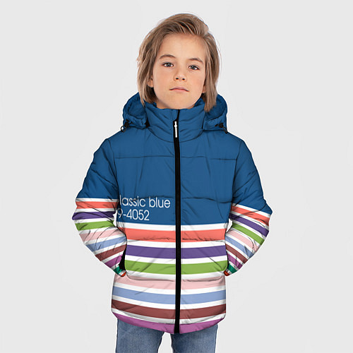 Зимняя куртка для мальчика Pantone цвет года с 2012 по 2020 гг / 3D-Красный – фото 3