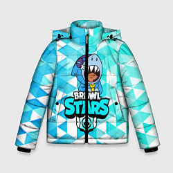 Куртка зимняя для мальчика BRAWL STARS LEON SHARK, цвет: 3D-светло-серый