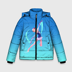 Куртка зимняя для мальчика Фигурное катание, цвет: 3D-черный