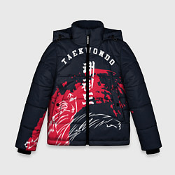 Куртка зимняя для мальчика Тхэквондо, цвет: 3D-красный