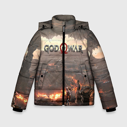 Зимняя куртка для мальчика GOD OF WAR / 3D-Черный – фото 1