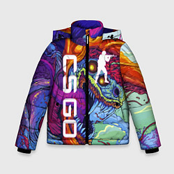 Куртка зимняя для мальчика CS GO HYPERBEAST, цвет: 3D-красный