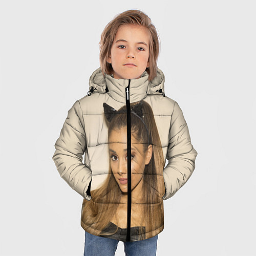 Зимняя куртка для мальчика Ariana Grande Ариана Гранде / 3D-Красный – фото 3