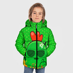 Куртка зимняя для мальчика Spike brawl satars, цвет: 3D-черный — фото 2