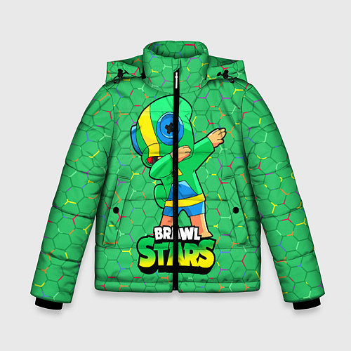 Зимняя куртка для мальчика Brawl Stars Leon, Dab / 3D-Черный – фото 1