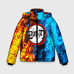 Куртка зимняя для мальчика KIMETSU NO YAIBA, цвет: 3D-красный