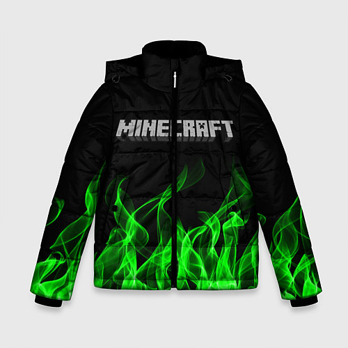 Зимняя куртка для мальчика MINECRAFT FIRE / 3D-Черный – фото 1